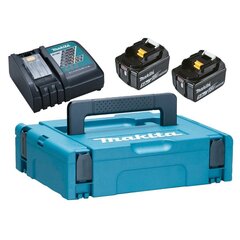 Аккумулятор Makita 197624-2; 18 V; 2x5,0 Ah; Li-ion цена и информация | Зарядные устройства для аккумуляторов | 220.lv