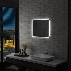 vannasistabas spogulis ar LED un skārienu sensoru, 60x50 cm cena un informācija | Spoguļi | 220.lv