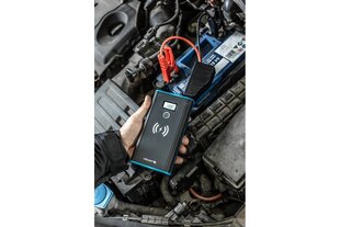 Daudzfunkcionāls lādētājs-starters 12V 400A Li-Po 10000mAh ar 10W bezvadu uzlādi, HT8G623, Hogert cena un informācija | Akumulatoru lādētāji | 220.lv