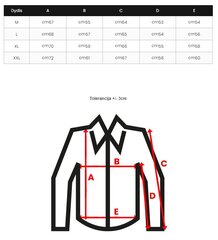 Vīriešu sarkanais krekls Classico O/V107-56195-XXL цена и информация | Женские футболки | 220.lv