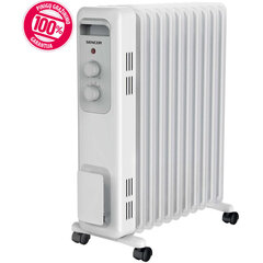 Eļļas radiators SENCOR SOH 3211WH, 2300W, 11 sekciju cena un informācija | Sildītāji | 220.lv