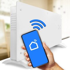 Stikla konvektora sildītājs Maltec Eco Wifi termostats, 2000W цена и информация | Обогреватели | 220.lv