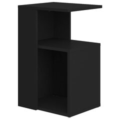 galdiņš, melns, 36x30x56 cm, skaidu plāksne cena un informācija | Žurnālgaldiņi | 220.lv