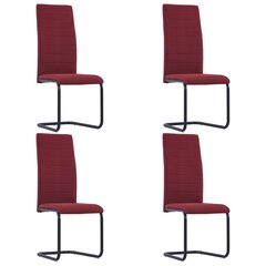 Ēdamistabas krēsli, 4 gab. 42x100 cm, sarkani cena un informācija | Virtuves un ēdamistabas krēsli | 220.lv