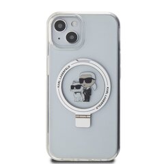 Karl Lagerfeld Ringstand Karl and Choupette MagSafe Case for iPhone 15 White цена и информация | Чехлы для телефонов | 220.lv