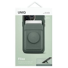 UNIQ Flixa magnetyczny portfel na karty z podpórką zielony|lichen green MagSafe цена и информация | Аксессуары для телефонов | 220.lv