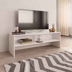 TV skapītis, 120x40x40 cm, balts, skaidu plāksne cena un informācija | TV galdiņi | 220.lv