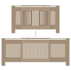radiatora pārsegs, MDF, 205 cm cena un informācija | Kamīnu un krāšņu aksesuāri | 220.lv