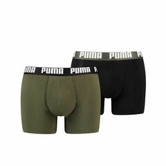 Puma Trikotāžas Apakšveļa Basic Boxer Khaki Black 906823 57 cena un informācija | Vīriešu apakšbikses | 220.lv