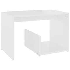 Sānu galds, 59x36x38 cm, balts цена и информация | Журнальные столики | 220.lv