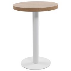 bistro galds, gaiši brūns, 60 cm, MDF cena un informācija | Virtuves galdi, ēdamgaldi | 220.lv