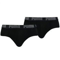 Slips Puma BASIC BRIEF (2 pcs): Krāsa - Melns cena un informācija | Vīriešu apakšbikses | 220.lv