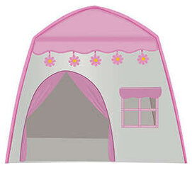Bērnu telts/būda ar LED lampām 17489 cena un informācija | Bērnu rotaļu laukumi, mājiņas | 220.lv