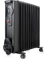 Eļļas radiators Black &amp; Decker BXRA1500E, melns cena un informācija | Sildītāji | 220.lv