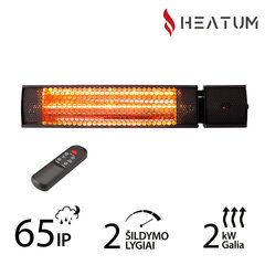 Infrasarkano staru sildītājs Heatum H2000R URBAN Black цена и информация | Обогреватели | 220.lv