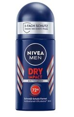 Rullīša dezodorants Nivea Men Roll-On sausais trieciens, 50 ml cena un informācija | Dezodoranti | 220.lv