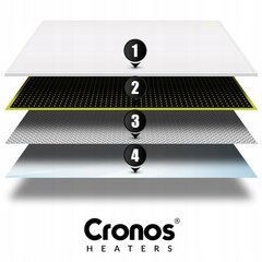 Cronos Synthelith PRO CRP-980TWP 980W infrasarkanais sildītājs ar WiFi un tālvadības pulti balts cena un informācija | Sildītāji | 220.lv