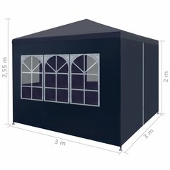 svinību telts, zila, 3x3 m цена и информация | Беседки, навесы, тенты | 220.lv