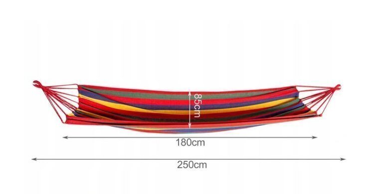 Vienvietīgs dārza šūpuļtīkls 80 x 200 cm цена и информация | Šūpuļtīkli | 220.lv