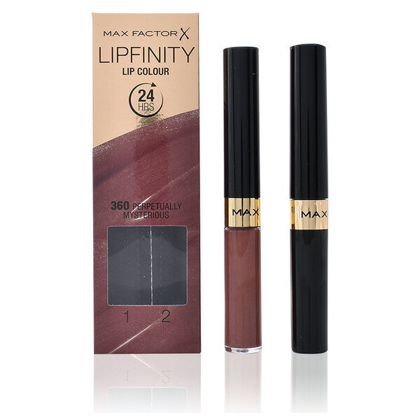 'Set kozmetike za žene Lipfinity Max Factor 2 pcs' cena un informācija | Lūpu krāsas, balzāmi, spīdumi, vazelīns | 220.lv