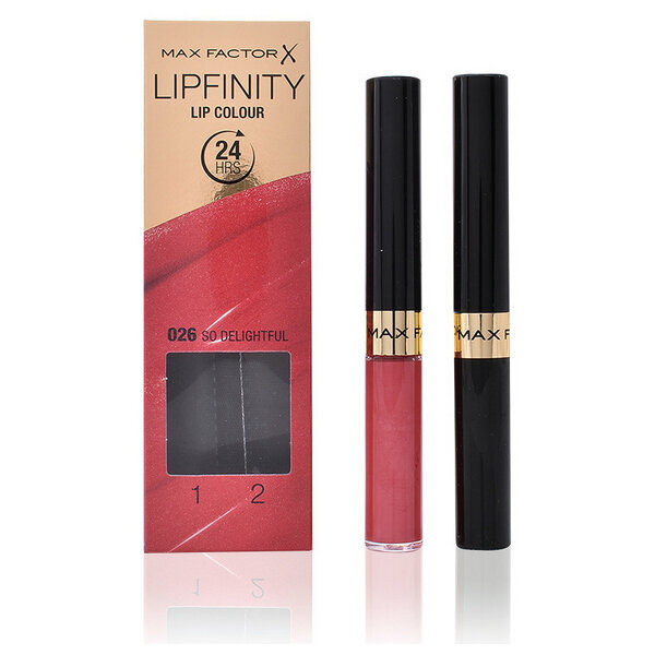 'Set kozmetike za žene Lipfinity Max Factor 2 pcs' cena un informācija | Lūpu krāsas, balzāmi, spīdumi, vazelīns | 220.lv