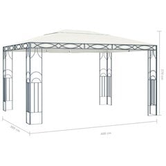 dārza nojume, 400x300 cm, krēmkrāsa cena un informācija | Dārza nojumes un lapenes | 220.lv