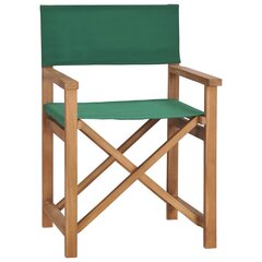 režisora krēsls, masīvs tīkkoks, zaļš cena un informācija | Dārza krēsli | 220.lv