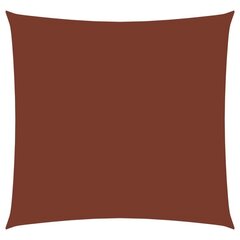 saulessargs, 4x4 m, kvadrāta, sarkanbrūns oksforda audums cena un informācija | Saulessargi, markīzes un statīvi | 220.lv