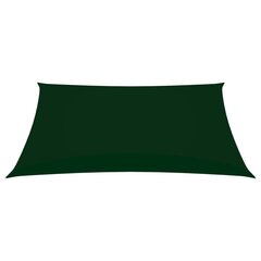 saulessargs, 5x6 m, taisnstūra, tumši zaļš oksforda audums cena un informācija | Saulessargi, markīzes un statīvi | 220.lv