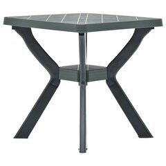 bistro galds, zaļš, 70x70x72 cm, plastmasa cena un informācija | Dārza galdi | 220.lv