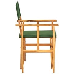 režisora krēsls, zaļš, akācijas masīvkoks cena un informācija | Dārza krēsli | 220.lv
