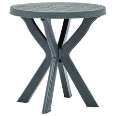 bistro galds, zaļš, Ø70 cm, plastmasa cena un informācija | Dārza galdi | 220.lv