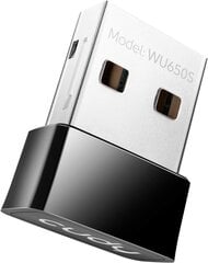 Cudy AC650 USB WLAN Stick, WLAN Adapter для PC-NANO-Size, совместим с Windows XP, 7, 8, 8.1.10, Mac OS 10.10-10.14, WU650 цена и информация | Адаптеры и USB разветвители | 220.lv