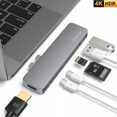 Dodocool usb centrmezgls 7 vienā cena un informācija | Adapteri un USB centrmezgli | 220.lv