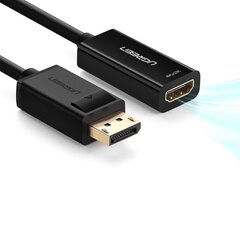 Video adapteris Ugreen MM137 DisplayPort uz HDMI, 4K, melns cena un informācija | Adapteri un USB centrmezgli | 220.lv