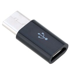 Forever Universāls Adapteris Micro USB uz Type-C USB Savienojums Melns cena un informācija | Adapteri un USB centrmezgli | 220.lv