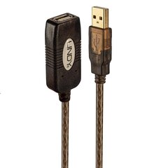 CABLE USB2 EXTENSION 20M/42631 LINDY цена и информация | Адаптеры и USB разветвители | 220.lv