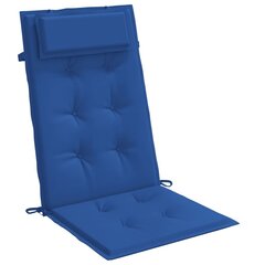 dārza krēslu spilveni, 4 gab., spilgti zils oksforda audums cena un informācija | Krēslu paliktņi | 220.lv
