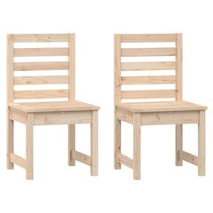 dārza krēsli, 2 gab., 40,5x48x91,5 cm, priedes masīvkoks cena un informācija | Dārza krēsli | 220.lv