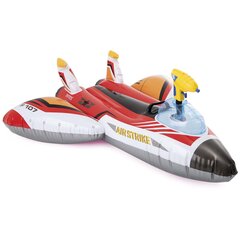 Piepūšamā lidmašīna ar ūdens lielgabalu, sarkana INTEX 57536 cena un informācija | Piepūšamās rotaļlietas un pludmales preces | 220.lv