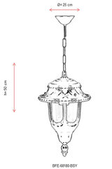 Āra lampa Avonni BFE-68180-BSY, 1 gab. цена и информация | Уличное освещение | 220.lv