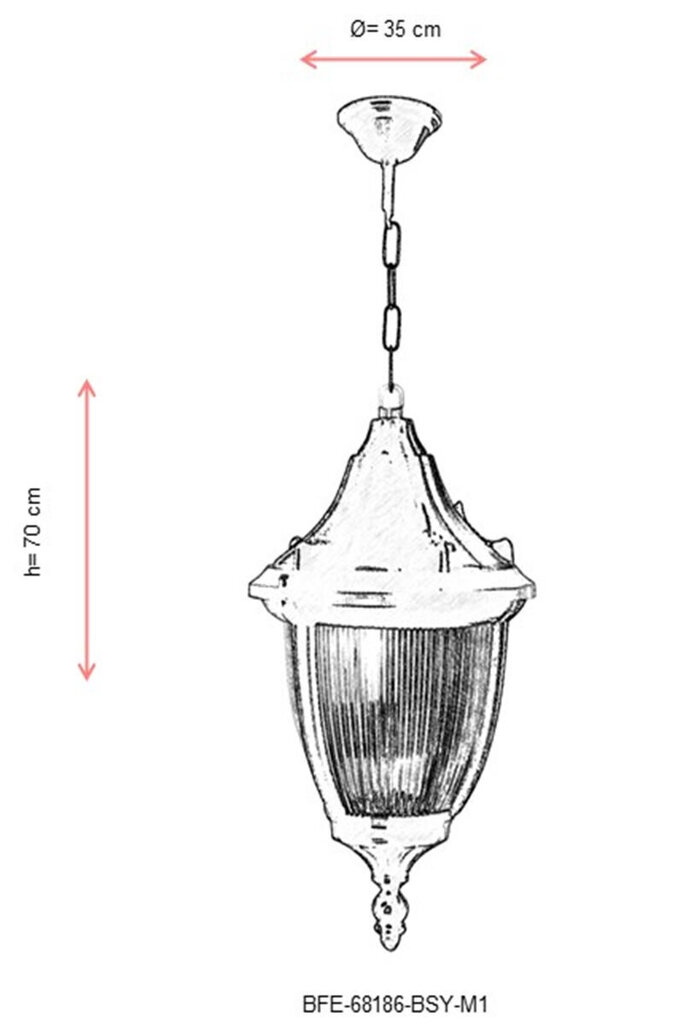 Āra lampa Avonni BFE-68186-BSY-M1, 1 gab. цена и информация | Āra apgaismojums | 220.lv