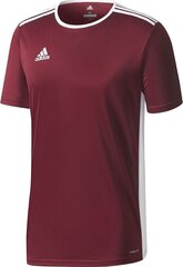 Vīriešu T-krekls Adidas Entrada 18 Džērsija CD8430, bordo cena un informācija | Futbola formas un citas preces | 220.lv