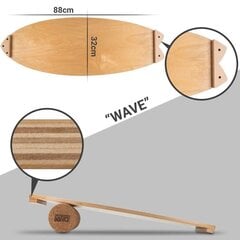 Līdzsvara dēlis BoarderKING Wave - Wood cena un informācija | Balansa dēļi un spilveni | 220.lv