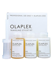 Восстанавливающий комплект для ухода за волосами Olaplex Traveling Stylist Kit 3x100 мл цена и информация | Средства для укрепления волос | 220.lv