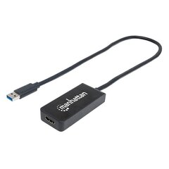 Grafiskais adapteris Manhattan SuperSpeed ​​​​USB 3.0 uz HDMI M/F 1080P, 5 Gb/s cena un informācija | Adapteri un USB centrmezgli | 220.lv