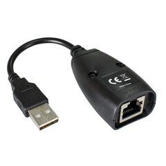 USB-удлинитель Techly, удлиняющий до 50м через сетевой кабель Cat5e/6, RJ45 цена и информация | Адаптеры и USB разветвители | 220.lv