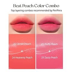 Peripera INK AIRY VELVET 022 CENTRE PEACH 4G - gaiša lūpu krāsa цена и информация | Помады, бальзамы, блеск для губ | 220.lv