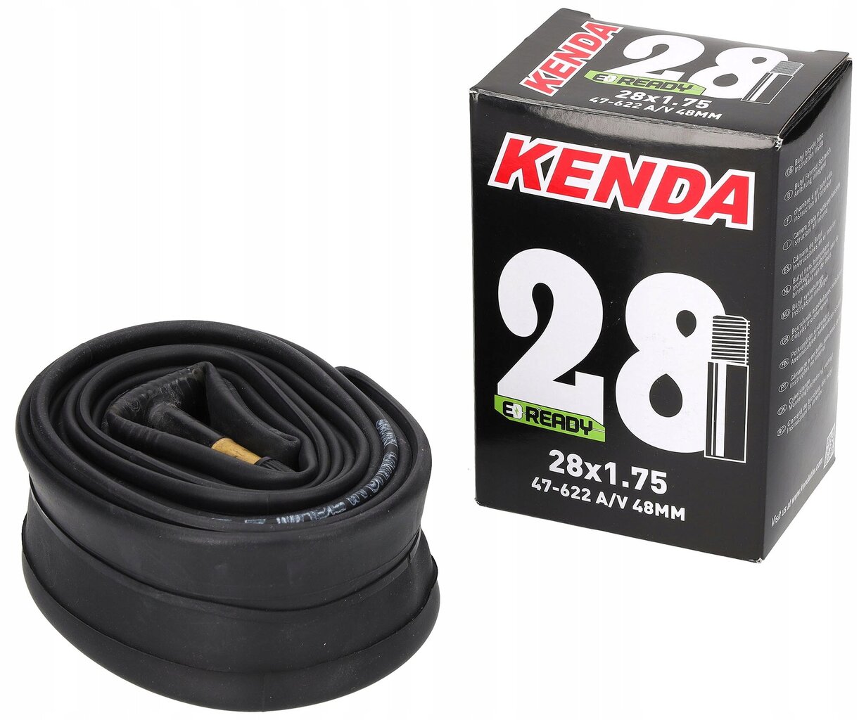 Kenda 28 x 1.75 47-622 A/V 48 Mm Schrader auto vārsts Velosipēda caurule cena un informācija | Velo riepas, kameras | 220.lv