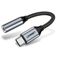 Ugreen AV142 3,5 mm adapteris, USB-C, melns cena un informācija | Adapteri un USB centrmezgli | 220.lv